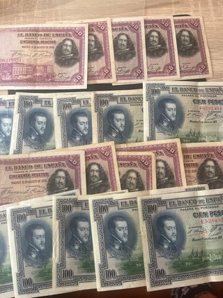 Lote de 20 Billetes Antiguos Banco de España