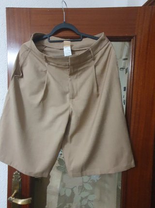 Pantalones anchos beige SHEIN