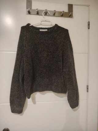 Jersey gris de chenilla