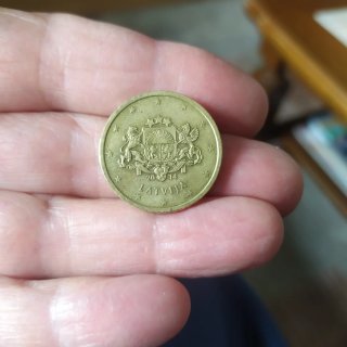 Moneda 50 ctm Letonia 2014