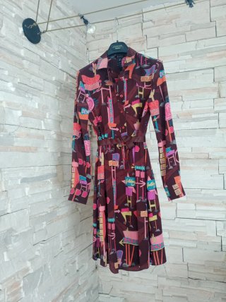 Vestido Camisero Seda Mirto Talla M