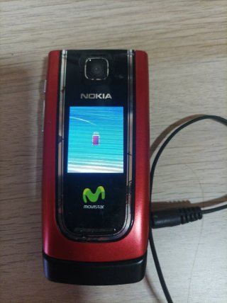 Teléfono Móvil Nokia Rojo con Cargador