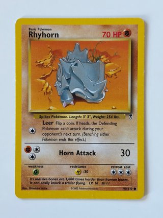 Rhyhorn Legendary Collection Pokemon TCG Vintage
