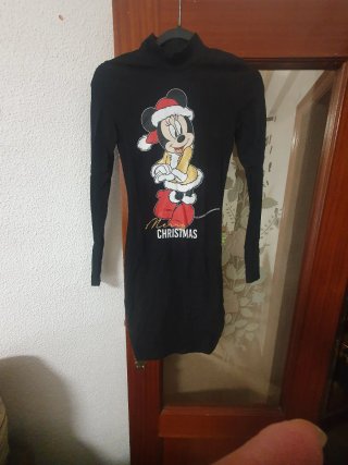 Vestido Minnie Mouse Navidad Talla XS