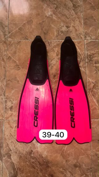 Aletas de buceo.