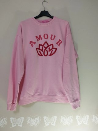 Felpa rosa AMOUR Believe Mode
