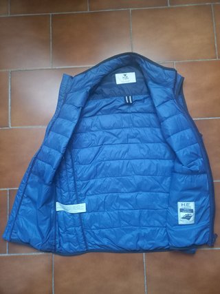 Chaleco acolchado Mango HE color azul talla M