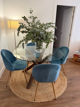 Sillas de comedor Azul (4)