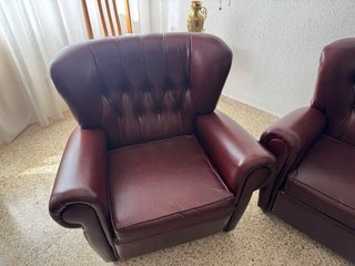 Conjunto de Sofás 3+1+1 Marrón