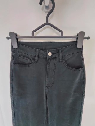 Jeans Negros SHEIN Pierna Ancha Talla S