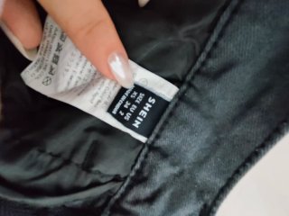 Jeans Negros SHEIN Pierna Ancha Talla S