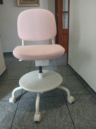 Silla de escritorio infantil Ikea rosa
