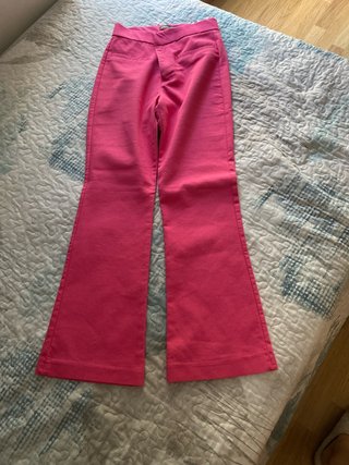 Pantalones acampanados rosas