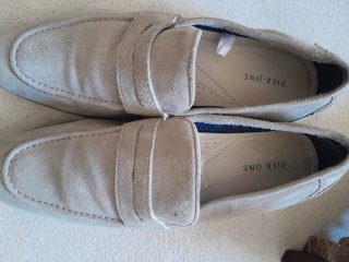 Zapatos mocasines ante beige Pier One talla 42
