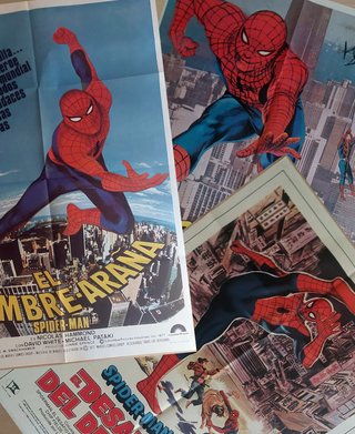 3 Carteles Originales Spiderman Años 70
