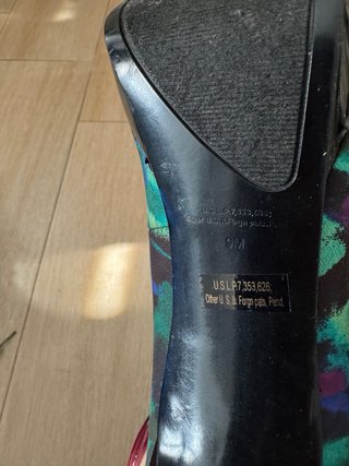 Zapatos tacón Nine West morado y verde