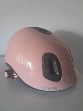 Casco rosa Btwin