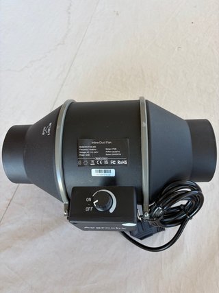 Extractor en linea 100mm 363 m³/h Velocidad Ajusta