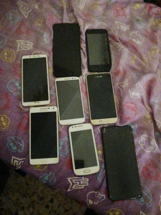 Lote de teléfonos smartphones para reparar
