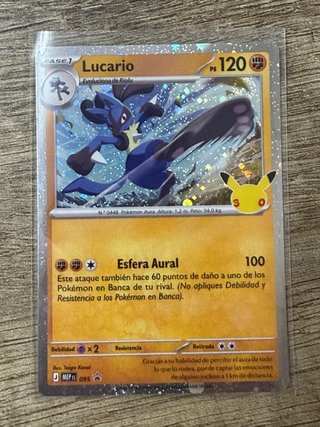 Carta Pokémon Lucario 095/ 30 Aniversario