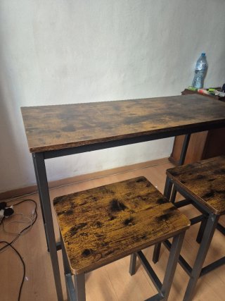 Mesa Alta con 2 Banquetas