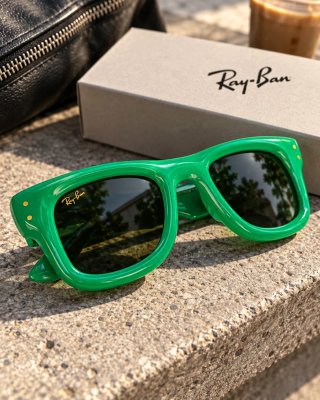 Gafas de sol Ray Ban WAYFARER PUFFER 0RB4940 Verde