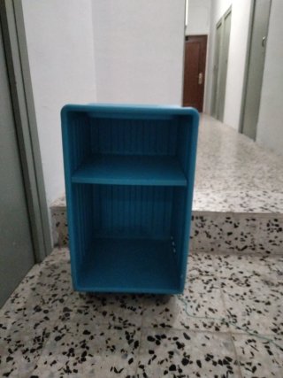 Cajón de almacenamiento azul