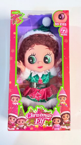 Muñeca Elfa Navideña Musical