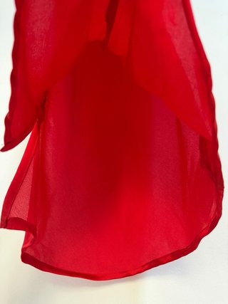 MELVILLE – Vestido corto rojo satinado – Talla S