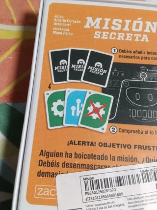 Juego de cartas Misión Secreta