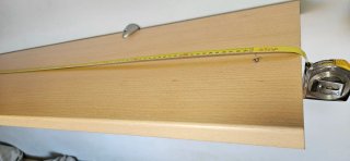 3 Scaffali in legno con supporti in plastica