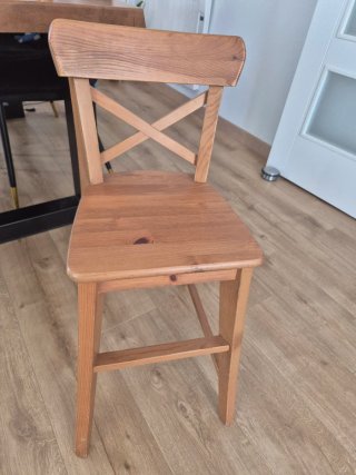 Silla Alta Infantil de Madera Ingolf