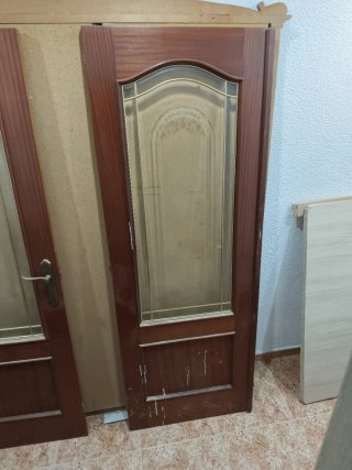2 Puertas de Salón con Cristal