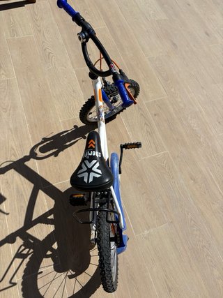 Bicicleta Infantil Btwin Blanca y Azul