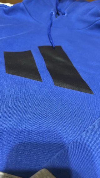 Sudadera adidas azul y gris