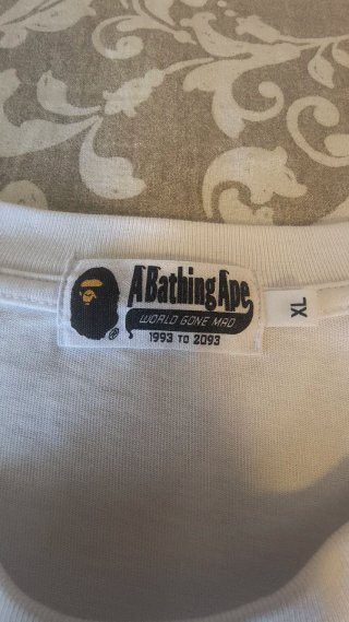 Camiseta A Bathing Ape college monogram relaxed