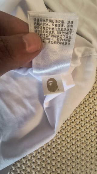 Camiseta A Bathing Ape college monogram relaxed