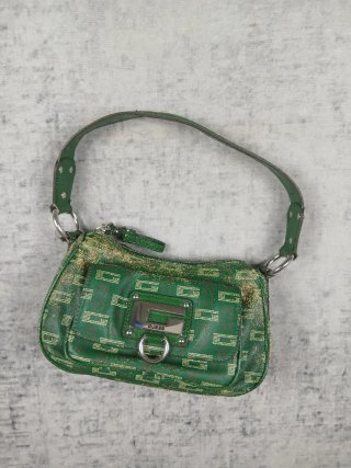 Borsa GUESS Archivio Y2K Rara Verde Oro