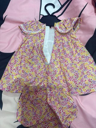 Vestido Mayoral con Cubrepañal 1-2 meses