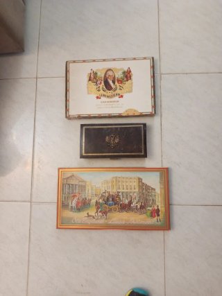 Lotto di 3 Scatole di Sigari Vintage Tedeschi Lebensst