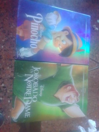 2 DVD Disney: Pinocho y El Jorobado de Notre Dame