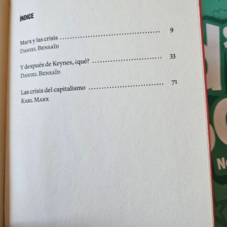La crisis del capitalismo,  Karl Marx.