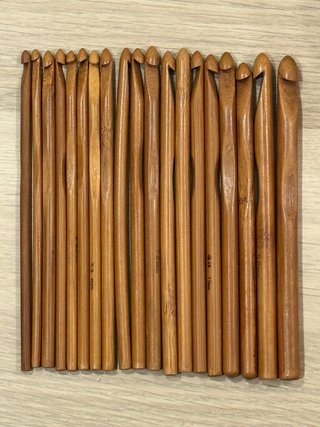 Agujas de Croché de bambú