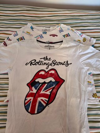 Lote de 2 Camisetas Estampadas Talla M y S