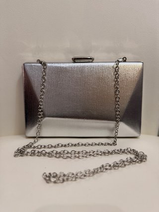 Bolso de fiesta plateado SIN USO