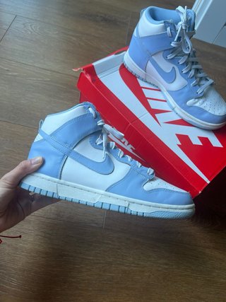Nike Dunk High White Aluminum Talla 40