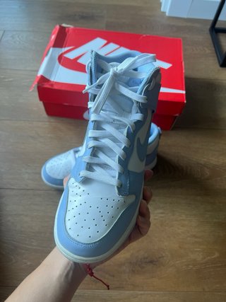 Nike Dunk High White Aluminum Talla 40