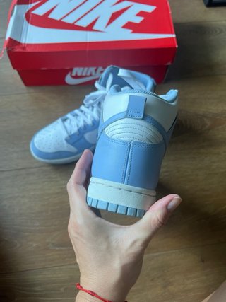 Nike Dunk High White Aluminum Talla 40