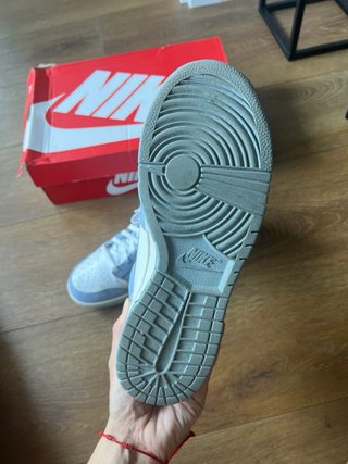 Nike Dunk High White Aluminum Talla 40