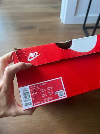 Nike Dunk High White Aluminum Talla 40